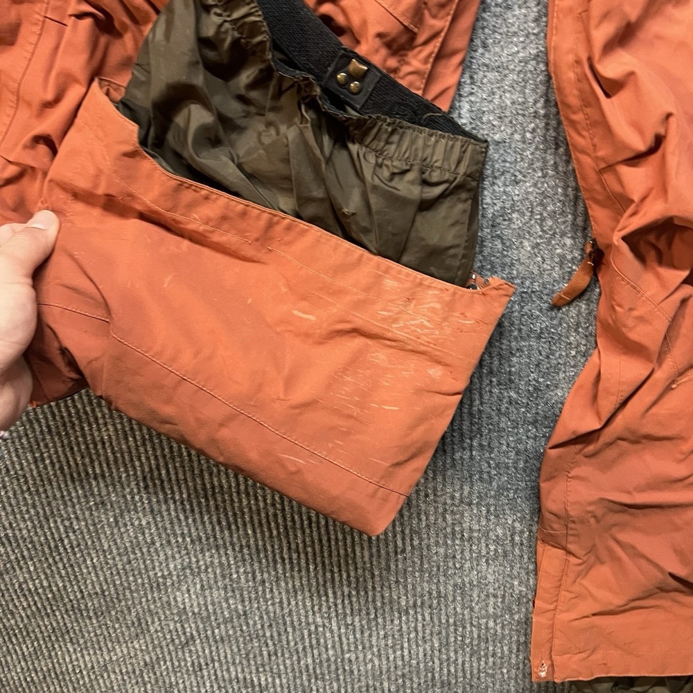Burton Snow Pants Mens XL Orange Mesh Lined Insulated Waterproof Pockets - Picture 7 of 12